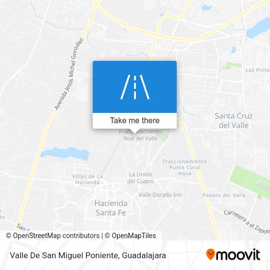 Mapa de Valle De San Miguel Poniente