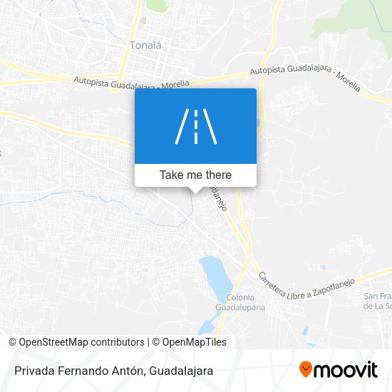Privada Fernando Antón map