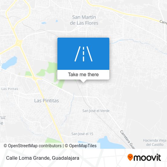 Calle Loma Grande map