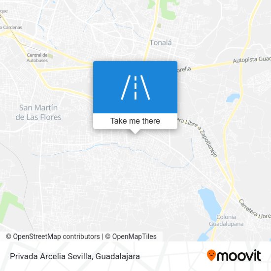 Mapa de Privada Arcelia Sevilla