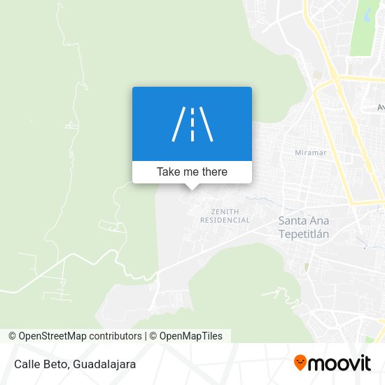 Mapa de Calle Beto