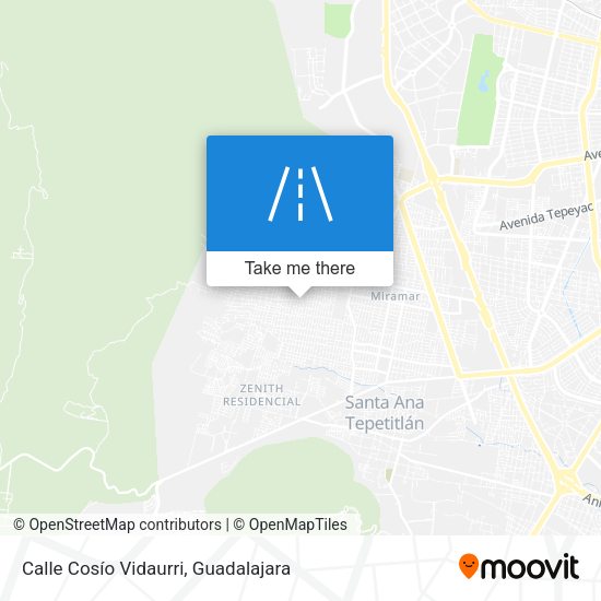 Mapa de Calle Cosío Vidaurri