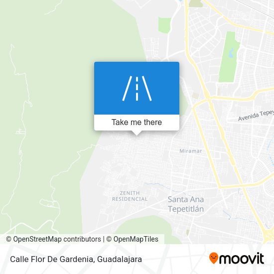 Mapa de Calle Flor De Gardenia