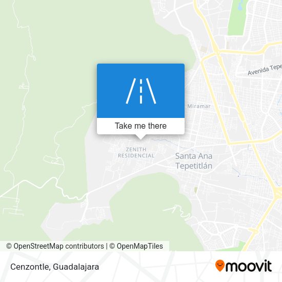 Mapa de Cenzontle