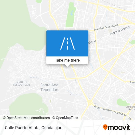 Mapa de Calle Puerto Altata