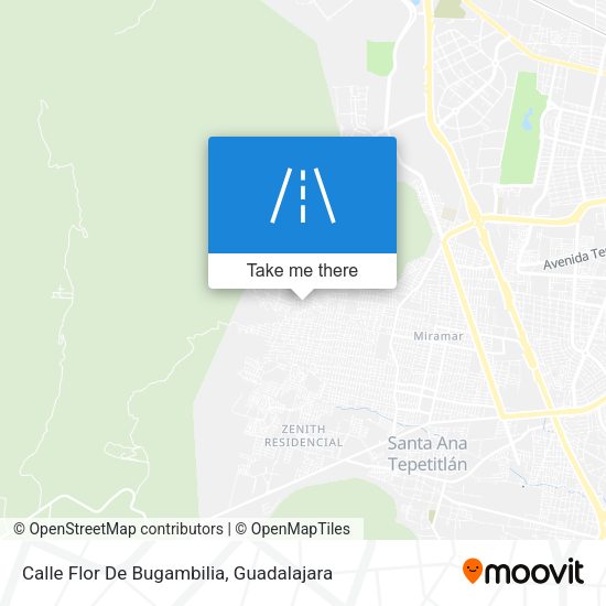 Calle Flor De Bugambilia map
