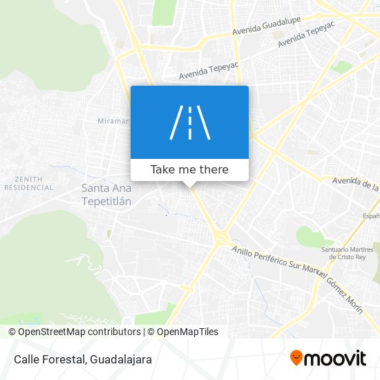 Calle Forestal map