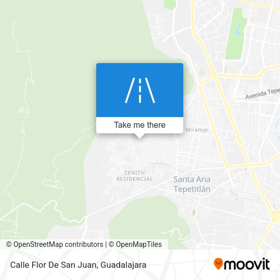 Calle Flor De San Juan map