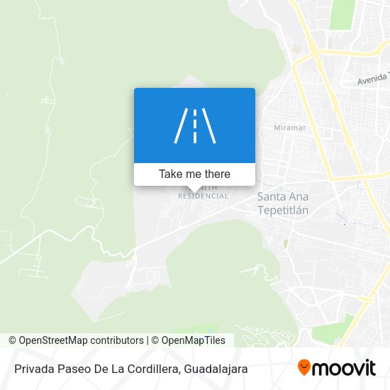 Privada Paseo De La Cordillera map