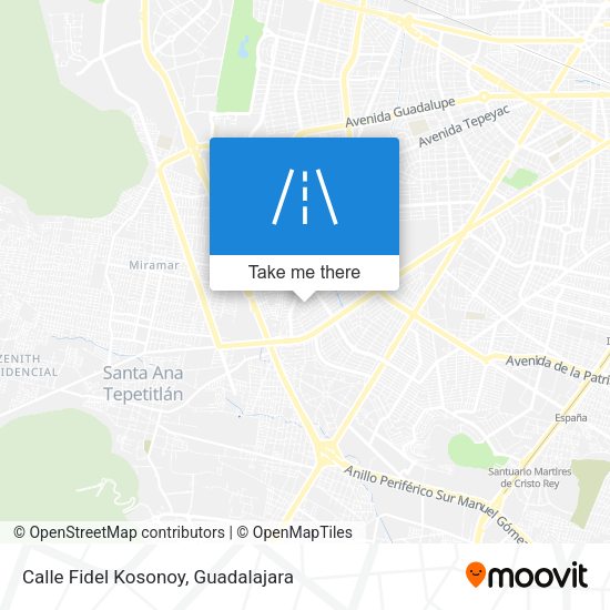 Calle Fidel Kosonoy map