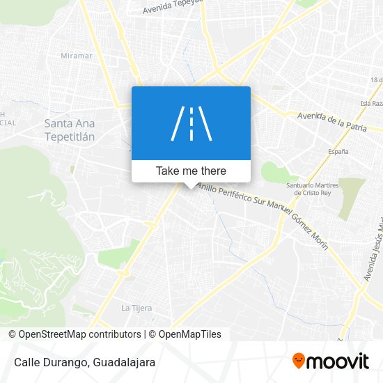 Mapa de Calle Durango