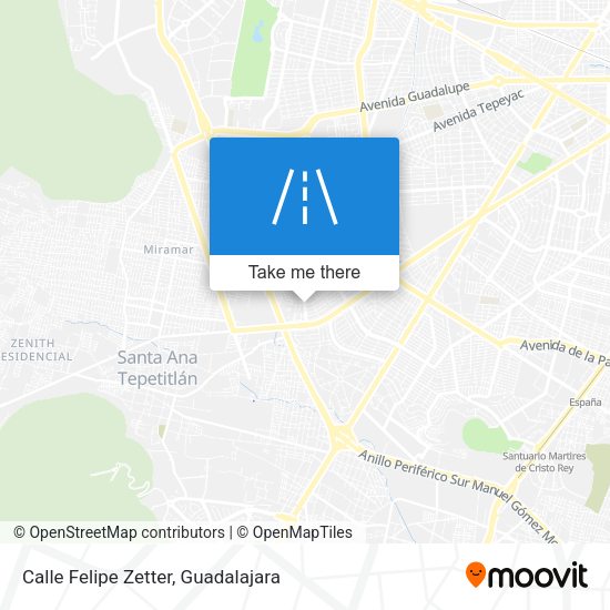 Calle Felipe Zetter map