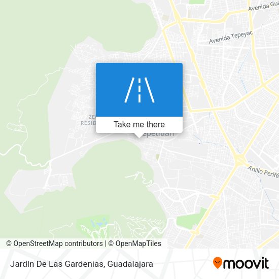 Jardín De Las Gardenias map