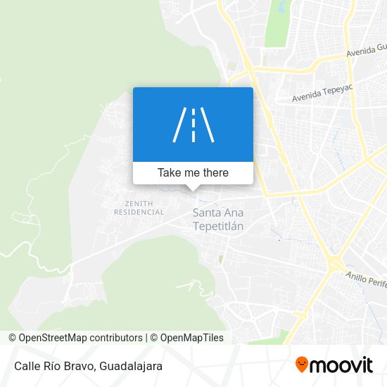 Calle Río Bravo map