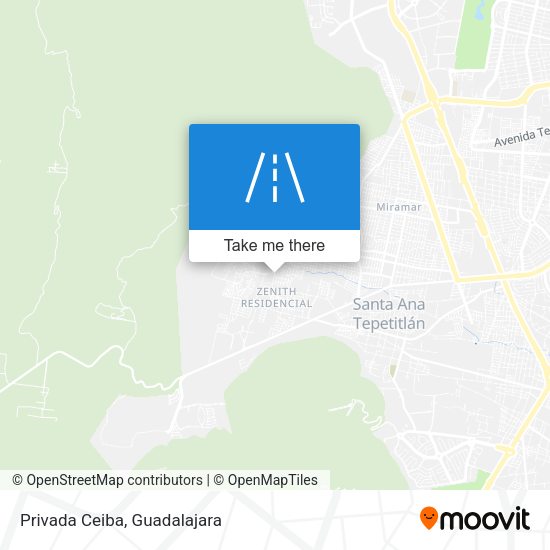 Mapa de Privada Ceiba