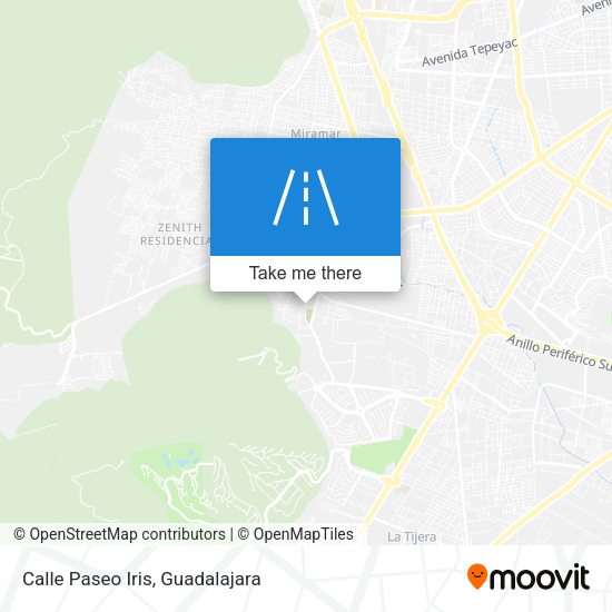 Mapa de Calle Paseo Iris