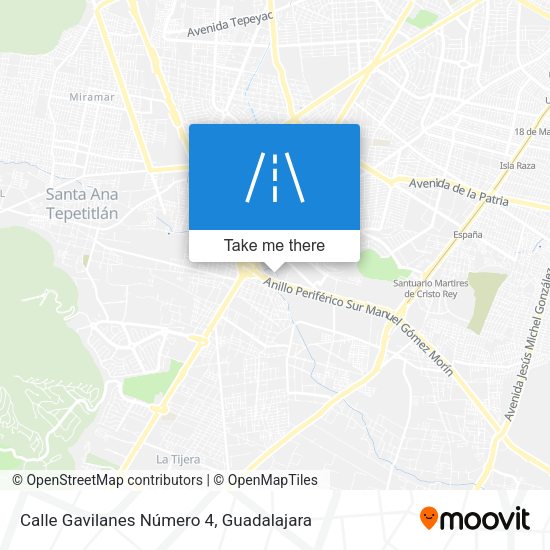 Mapa de Calle Gavilanes Número 4