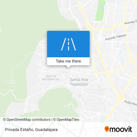 Privada Estaño map
