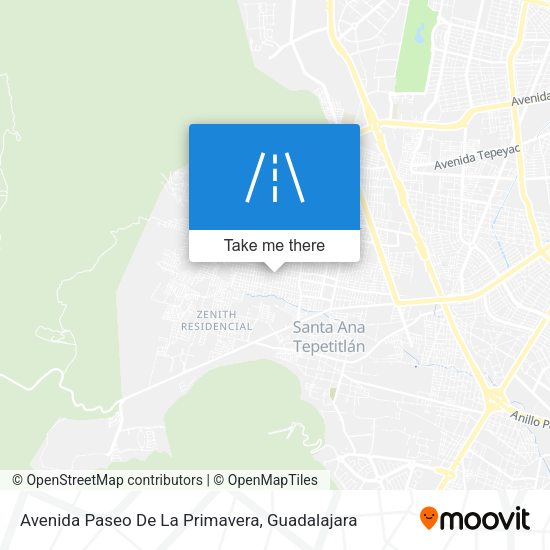 Avenida Paseo De La Primavera map