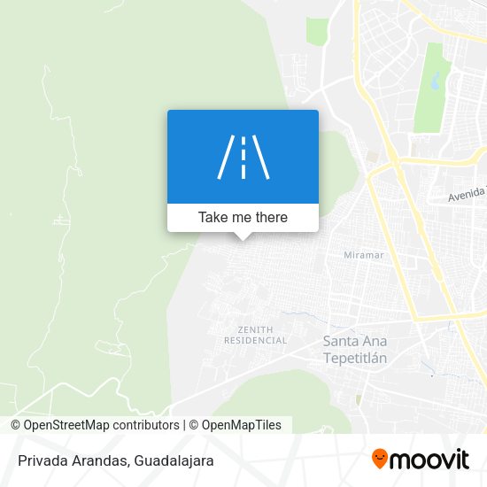 Mapa de Privada Arandas