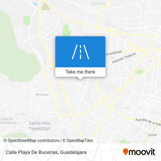 Calle Playa De Bucerías map