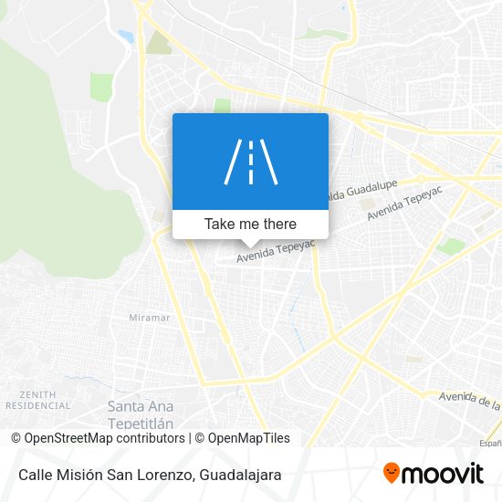 Calle Misión San Lorenzo map