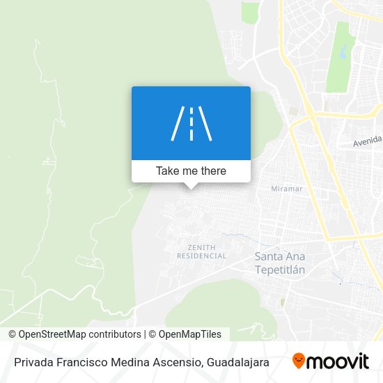 Privada Francisco Medina Ascensio map