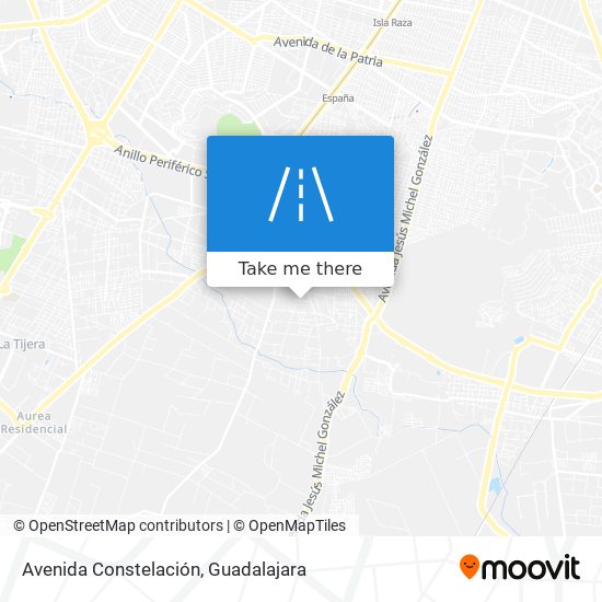 Mapa de Avenida Constelación