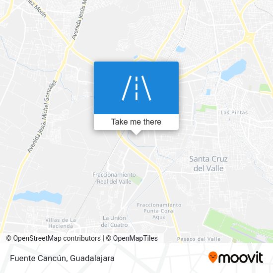 Mapa de Fuente Cancún