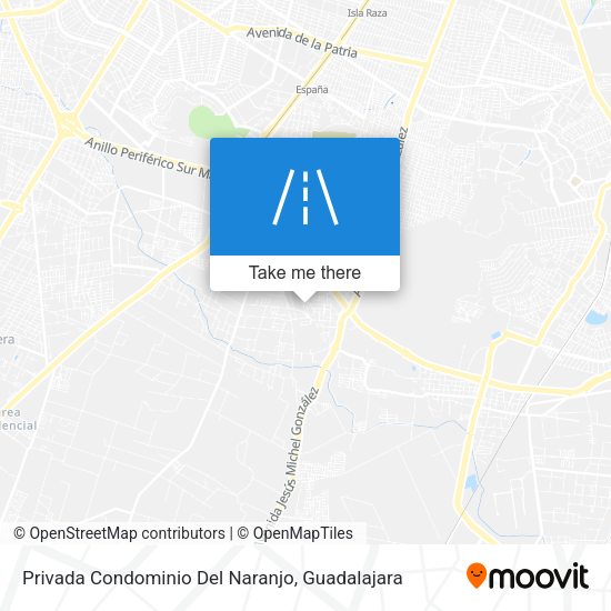 Mapa de Privada Condominio Del Naranjo