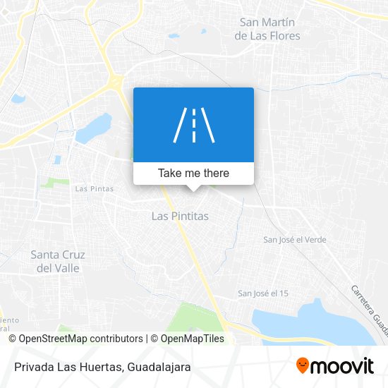 Mapa de Privada Las Huertas