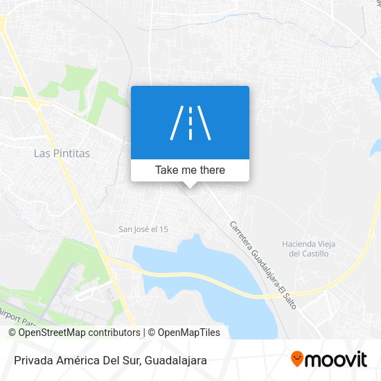 Privada América Del Sur map