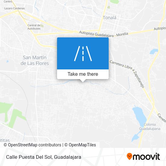 Calle Puesta Del Sol map