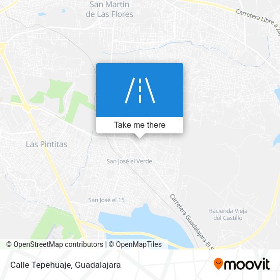 Mapa de Calle Tepehuaje