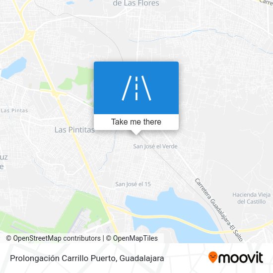 Prolongación Carrillo Puerto map