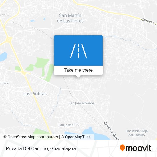 Privada Del Camino map