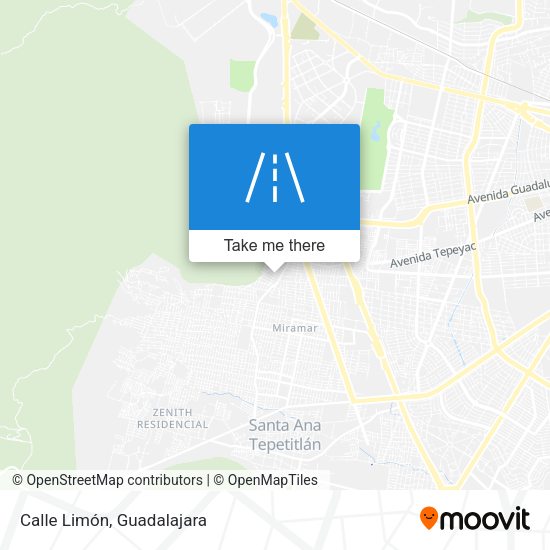 Mapa de Calle Limón