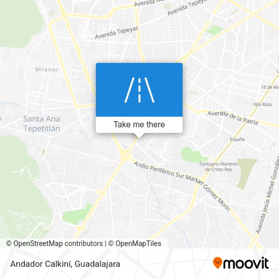 Andador Calkiní map