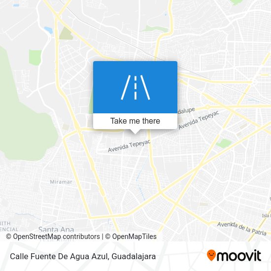 Calle Fuente De Agua Azul map