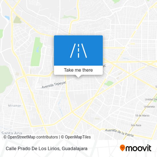 Calle Prado De Los Lirios map