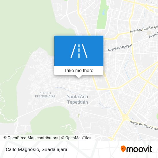 Mapa de Calle Magnesio
