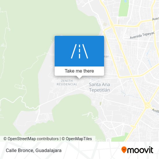 Mapa de Calle Bronce