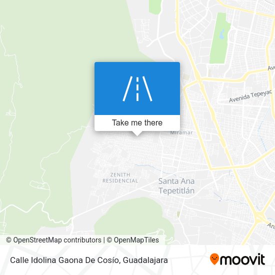 Mapa de Calle Idolina Gaona De Cosío
