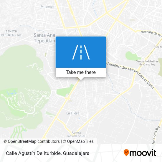 Calle Agustín De Iturbide map