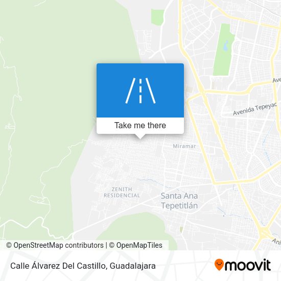 Mapa de Calle Álvarez Del Castillo