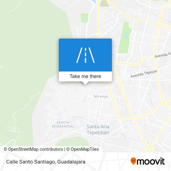 Mapa de Calle Santo Santiago