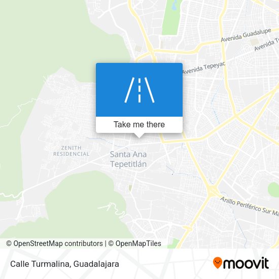 Mapa de Calle Turmalina