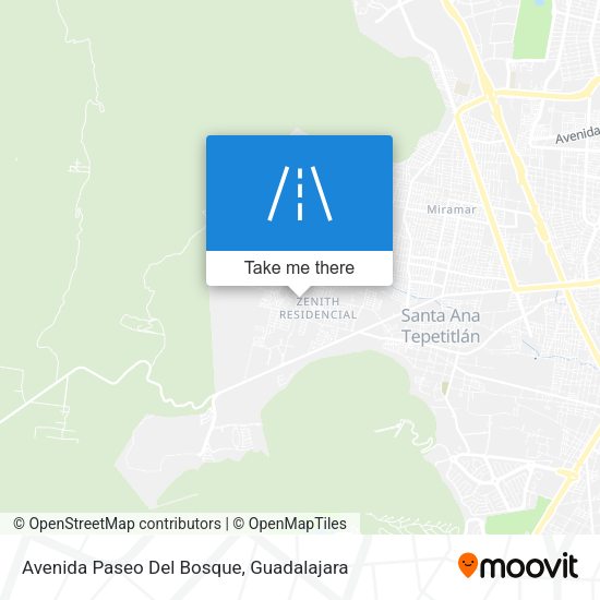 Avenida Paseo Del Bosque map