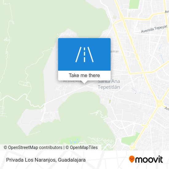 Mapa de Privada Los Naranjos