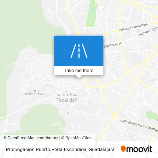 Mapa de Prolongación Puerto Perla Escondida